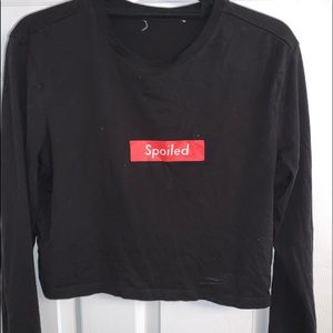 Long sleeve crop top